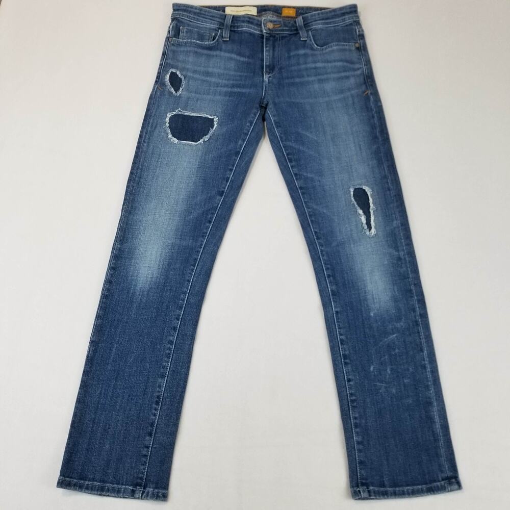Pilcro and the Letterpress Jeans Womens 27 Hyphen Distressed Straight Leg USA - Picture 11 of 11